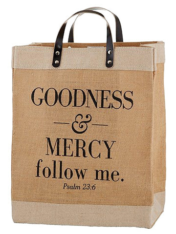 "Goodness & Mercy Follow Me" Tote Bag