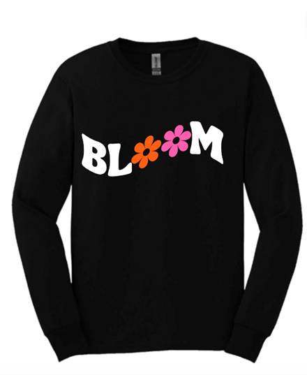 Bloom Black Long Sleeve T-Shirt