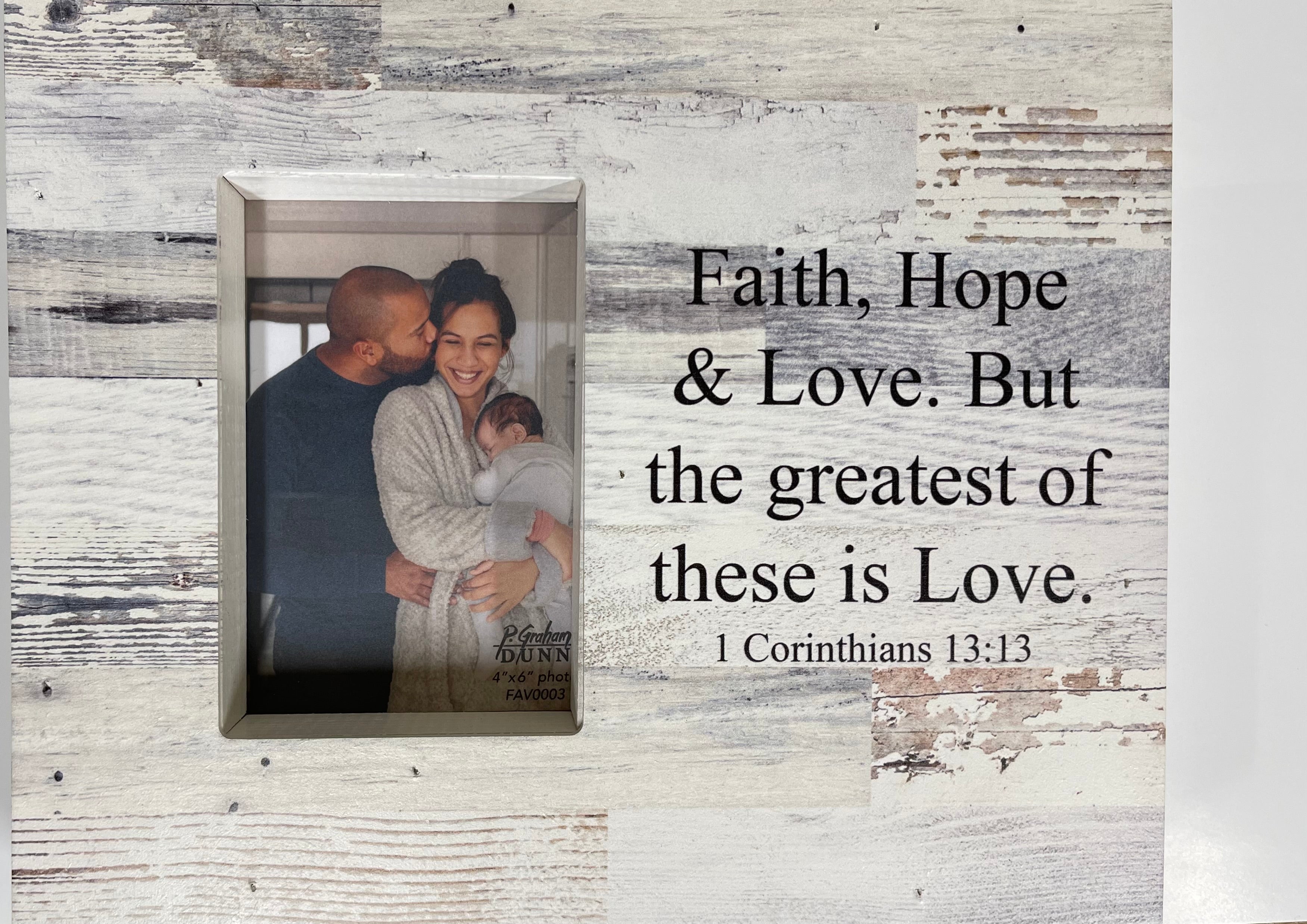 Faith, Hope, & Love Photo Frame - Novelty