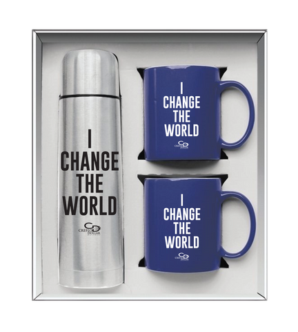 "I Change the World" Beverage Set - Novelty