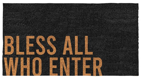 Bless All Who Enter Doormat