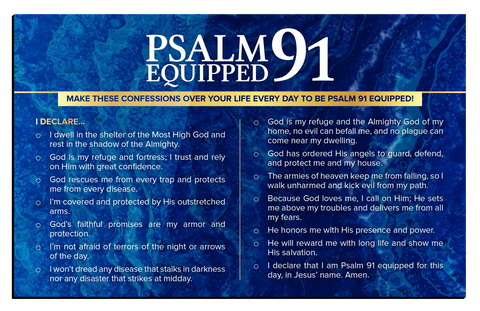 Psalm 91 Equipped Magnet