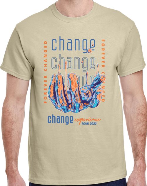 Change Experience - Forever Changed - Tan Short Sleeve T-shirt