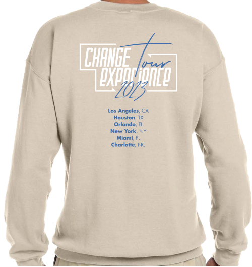 Change Experience - Forever Changed - Tan Crewneck Sweatshirt