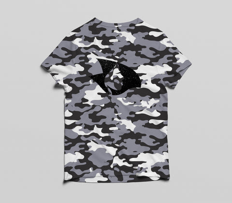 Black Camo Shirts w/ Black Sparkle Radical Head
