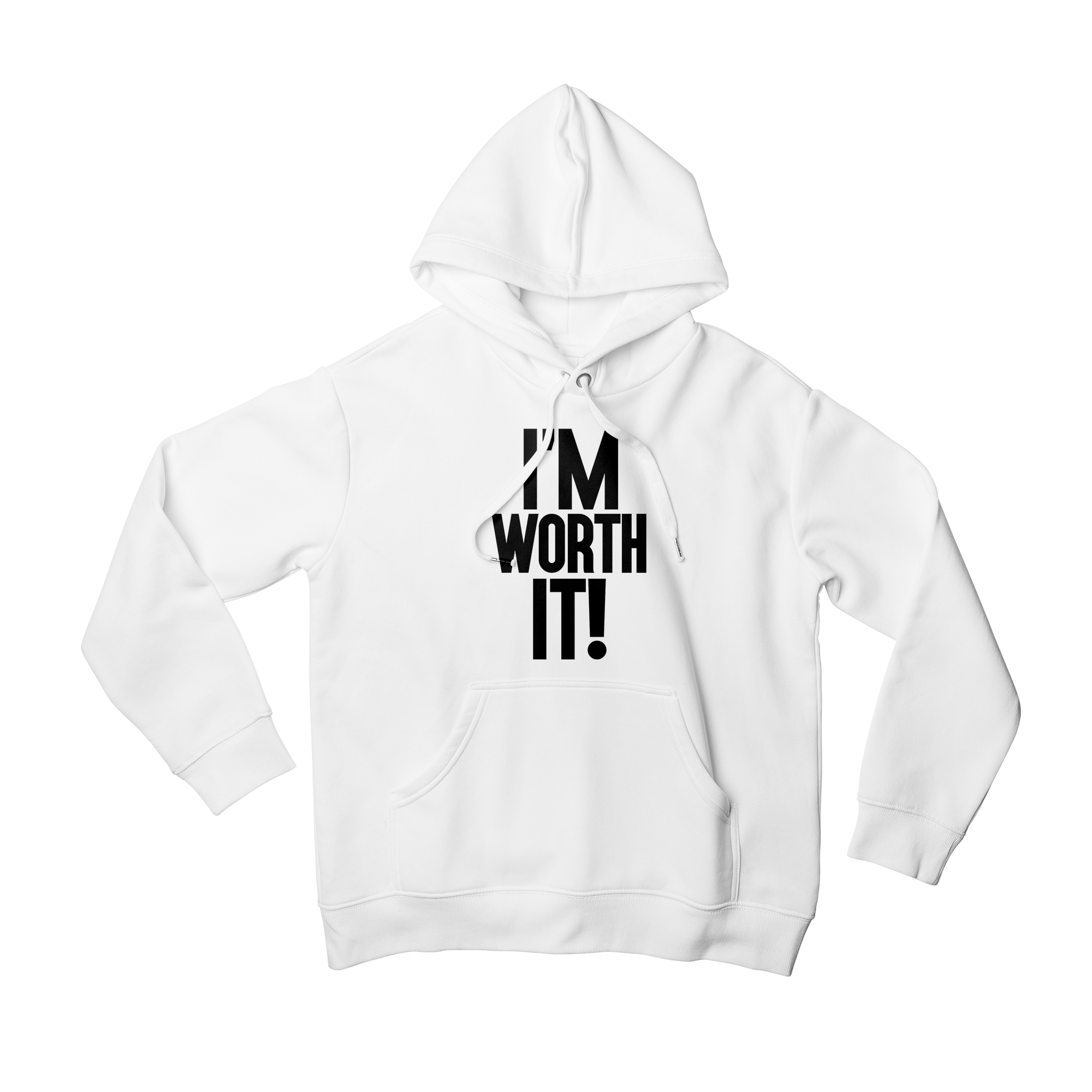 "I'm Worth It" - White Hoodie