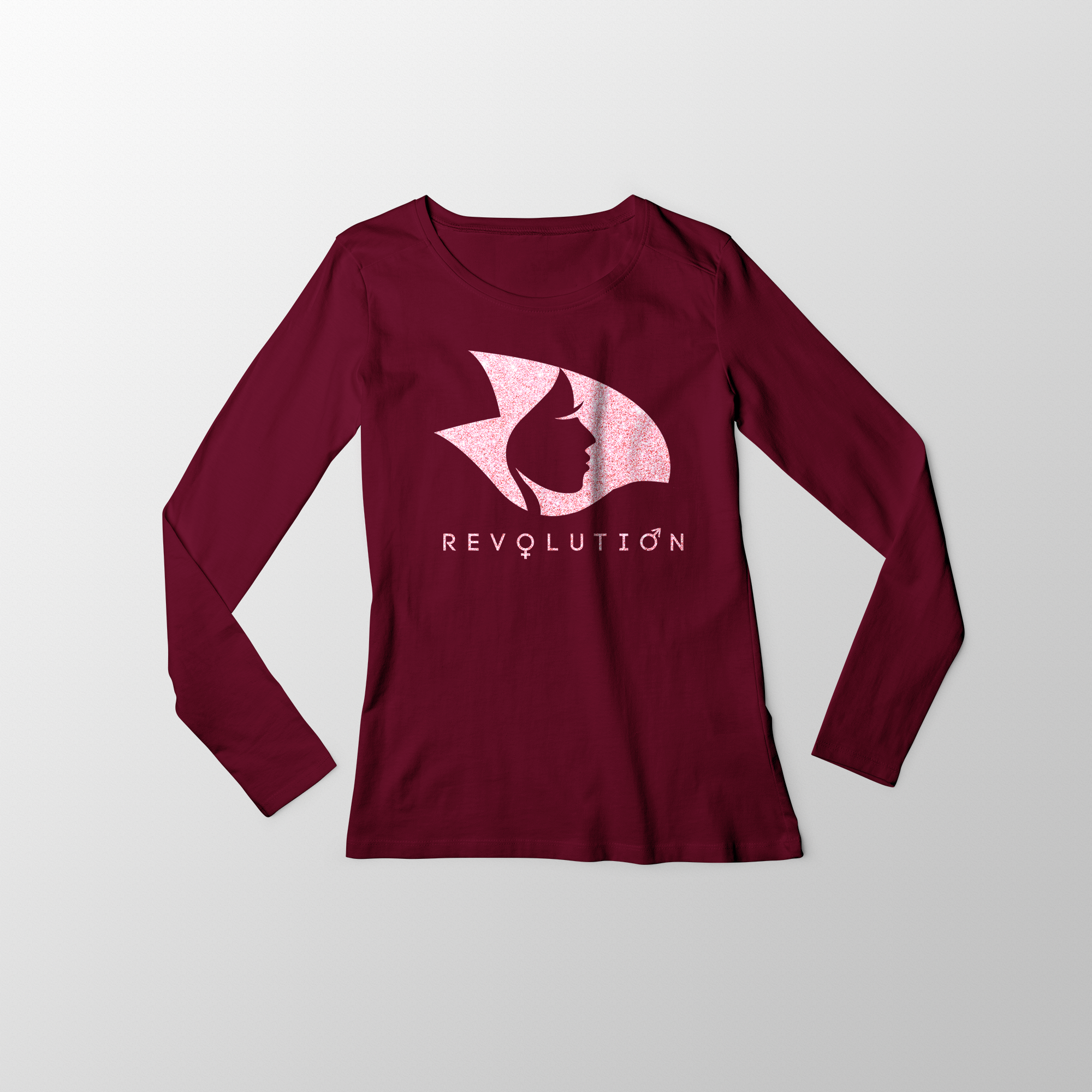 Burgundy with Pink Glitter Head - Revolution