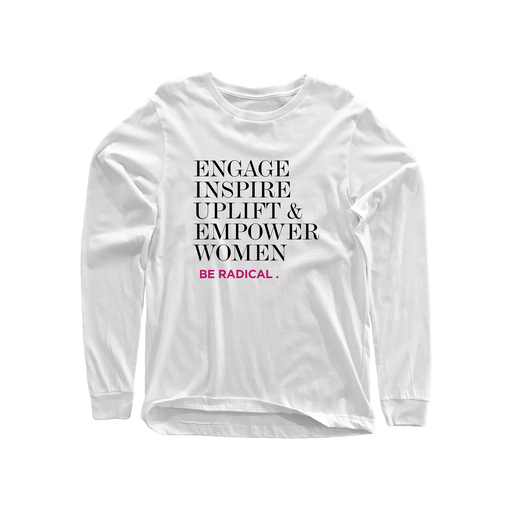 White Engage Inspire Dream Long Sleeve T-Shirt